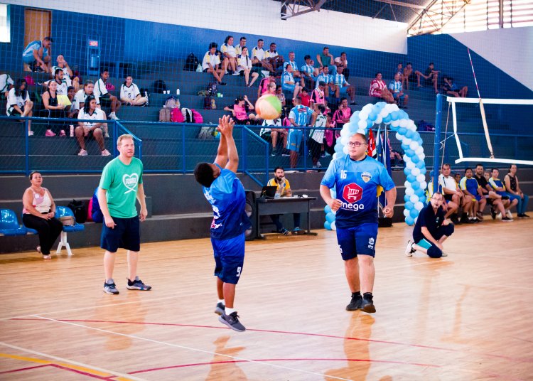 APAE de Rincão realiza 6ª etapa de voleibol misto adaptado