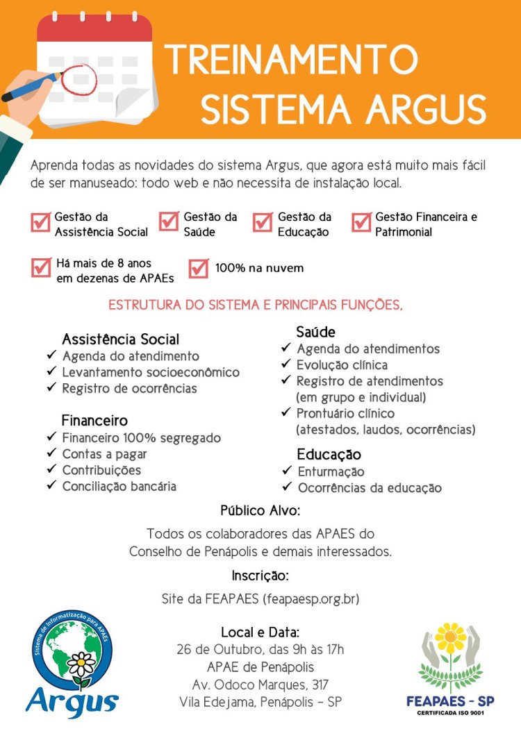 Treinamento do Sistema Argus acontece em Penápolis