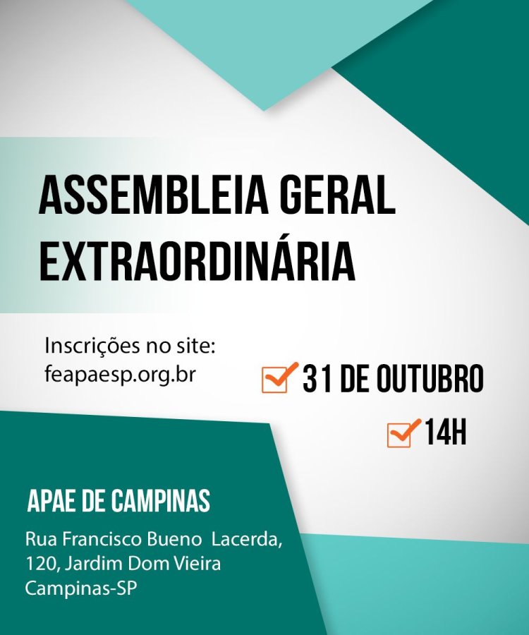 Assembleia decidirá o futuro da educação nas APAES do estado de São Paulo