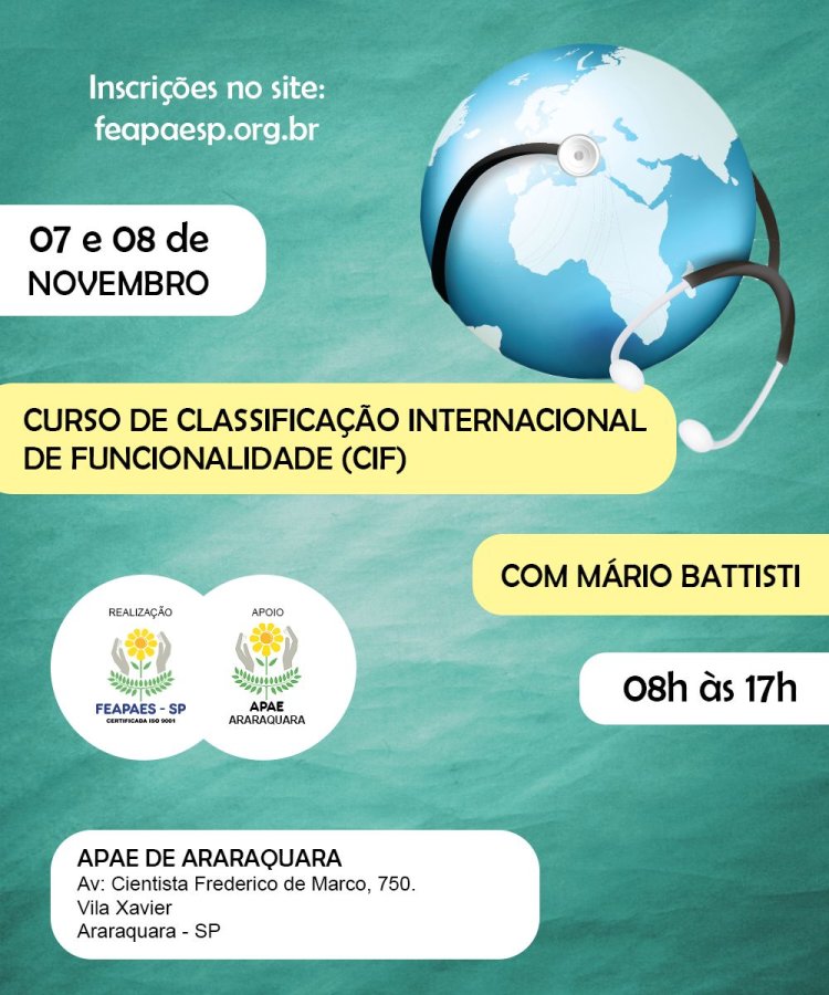 Araraquara recebe curso sobre Classificação Internacional de Funcionalidade