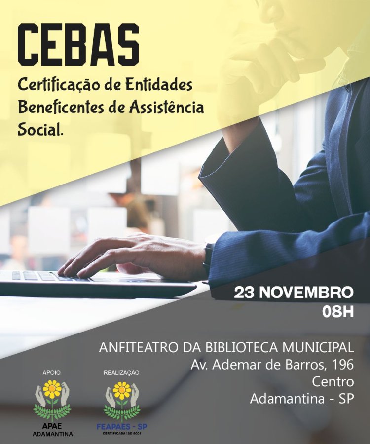 FEAPAES promove o curso sobre CEBAS em Adamantina