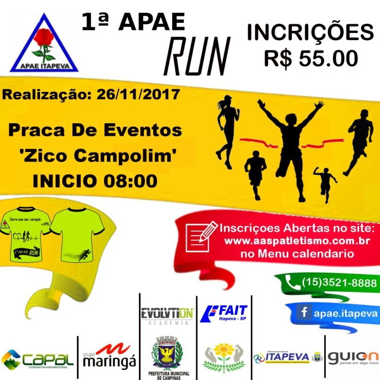 APAE de Itapeva realiza 1º APAE Run