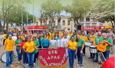 Encerramento da semana da pátria na APAE de Guaratinguetá