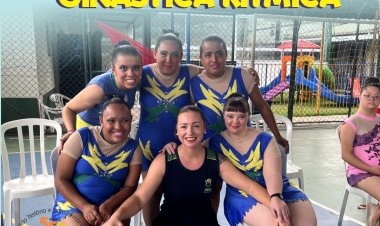 Torneio regional de ginástica rítmica realizado pelas Olimpíadas Especiais Brasil  realizado na APAE de Guaratinguetá