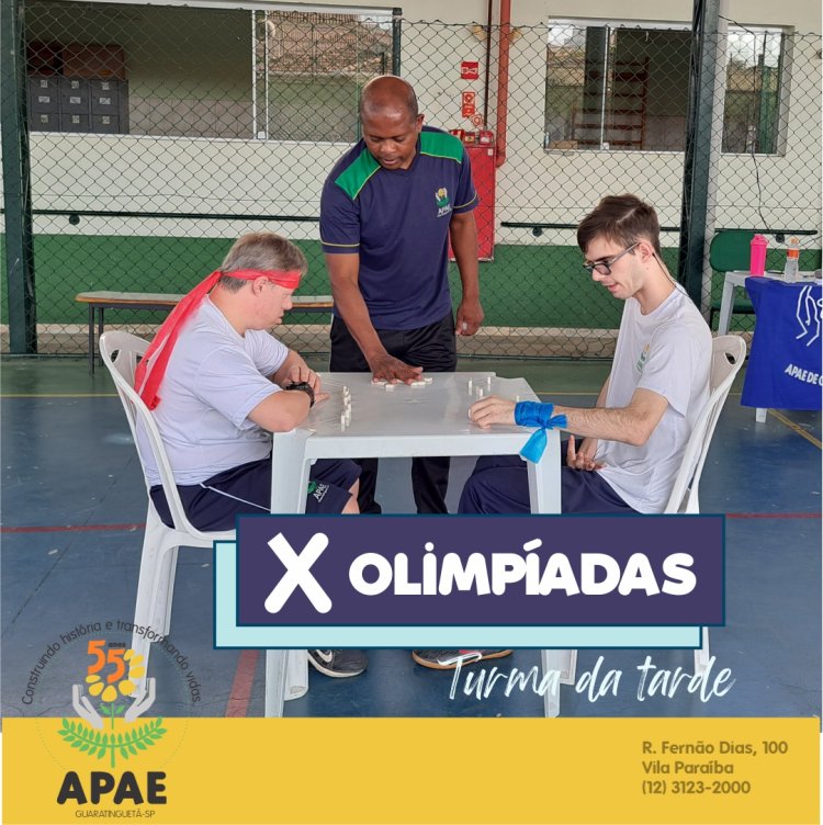 X edição das olimpíadas internas da APAE de Guaratinguetá