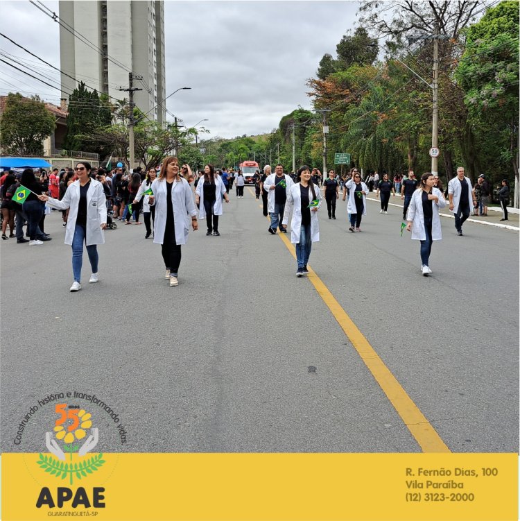 APAE de Guaratinguetá e seu desfile de 7 de Setembro