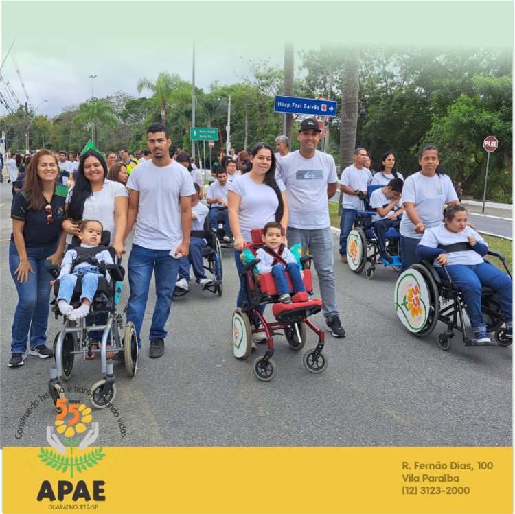 APAE de Guaratinguetá e seu desfile de 7 de Setembro