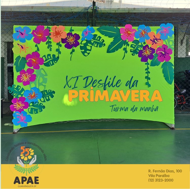 XI desfile da primavera na APAE de Guaratinguetá