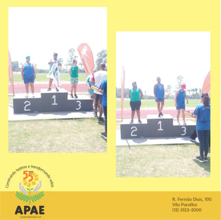 Etapa regional de Atletismo das Olimpíadas Especiais Brasil na Apae de Guaratinguetá