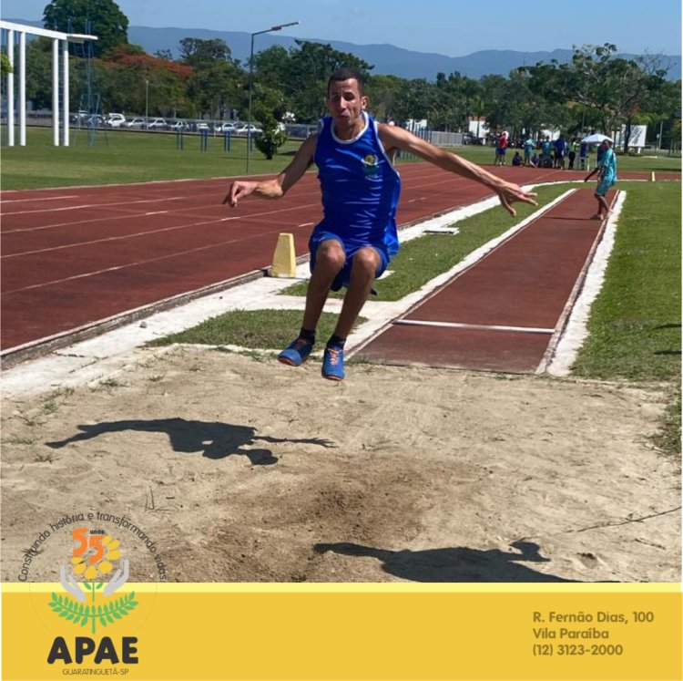 Etapa regional de Atletismo das Olimpíadas Especiais Brasil na Apae de Guaratinguetá