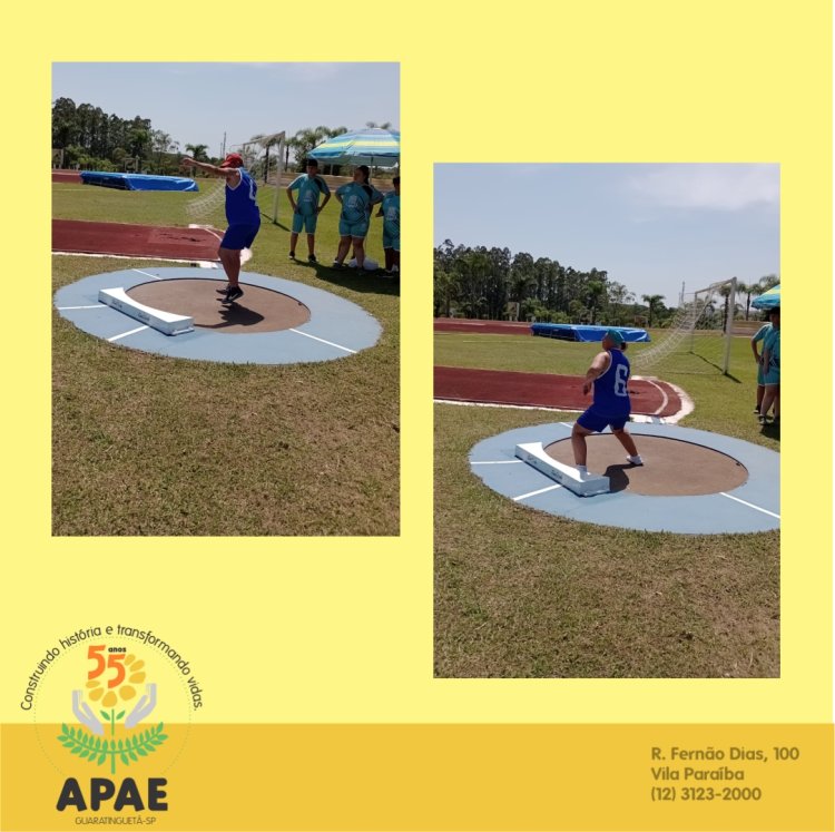 Etapa regional de Atletismo das Olimpíadas Especiais Brasil na Apae de Guaratinguetá