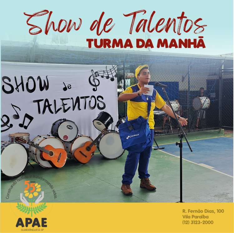 APAE de Guaratinguetá realiza show de talentos