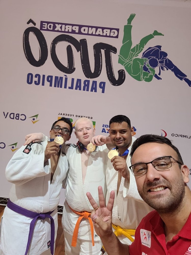 Usuário Cauan, da APAE de Icém, conquista o segundo lugar no Grand Prix de Judô Paralímpico.