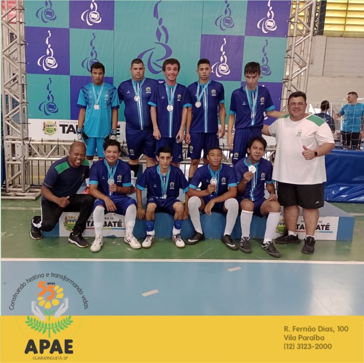 A APAE de Guaratinguetá participa das paraolimpíadas na Escola Municipal Madre Cecília em Taubaté-SP