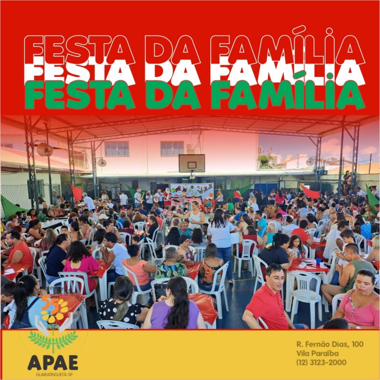 Festa da Família e encerramento do ano letivo de 2023 na APAE de Guaratinguetá