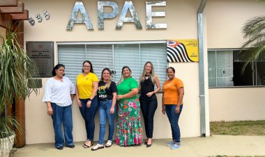 APAE de Lucélia recebe a visita da presidente da FEAPAES-SP