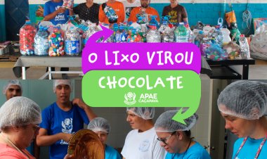 "O lixo virou chocolate" na APAE de Caçapava