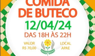 APAE Jaguariúna realizará evento "Comida de Buteco"