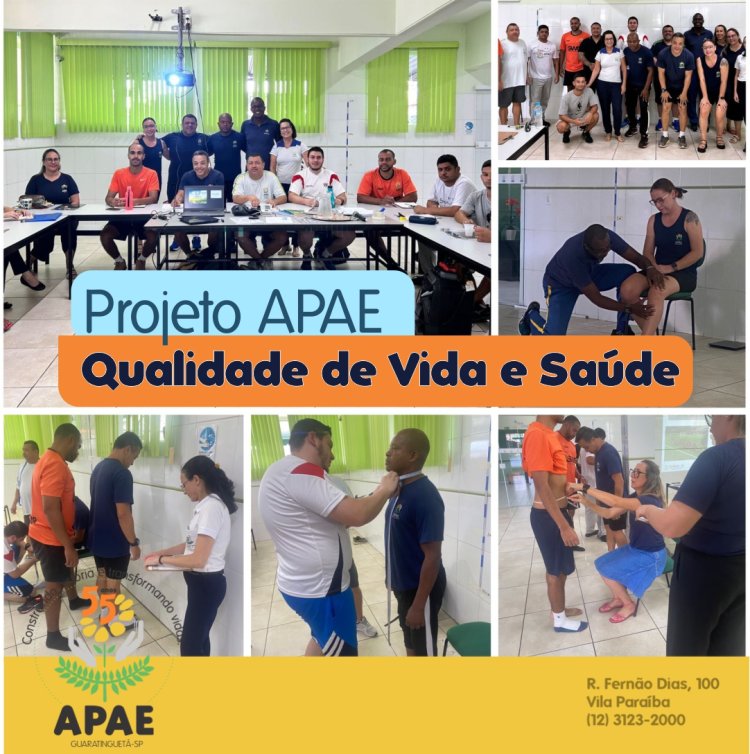 Projeto APAE qualidade de vida e saúde  APAE de Guaratinguetá