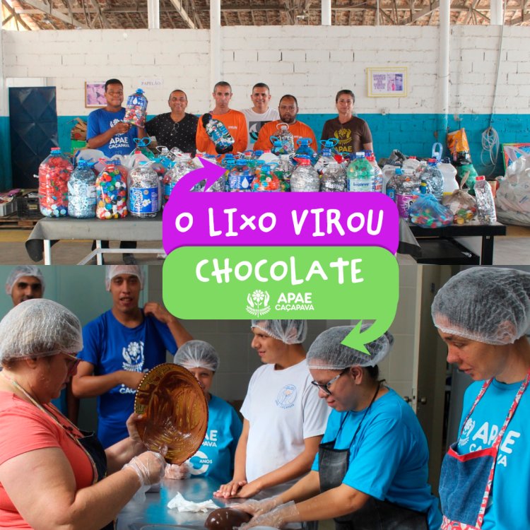 "O lixo virou chocolate" na APAE de Caçapava