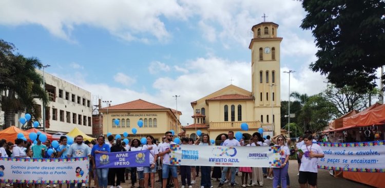 APAE de Iperó participa de caminhadas para Conscientização do Autismo