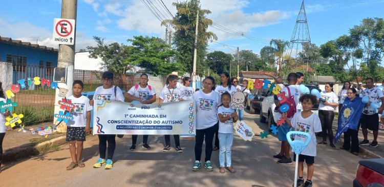 APAE de Iperó participa de caminhadas para Conscientização do Autismo