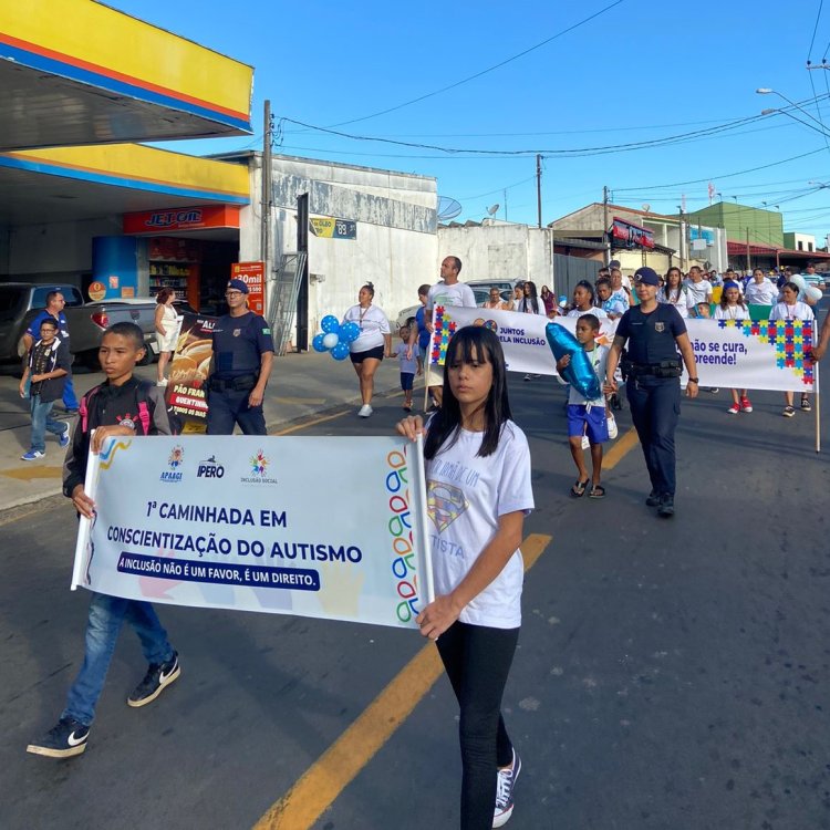 APAE de Iperó participa de caminhadas para Conscientização do Autismo