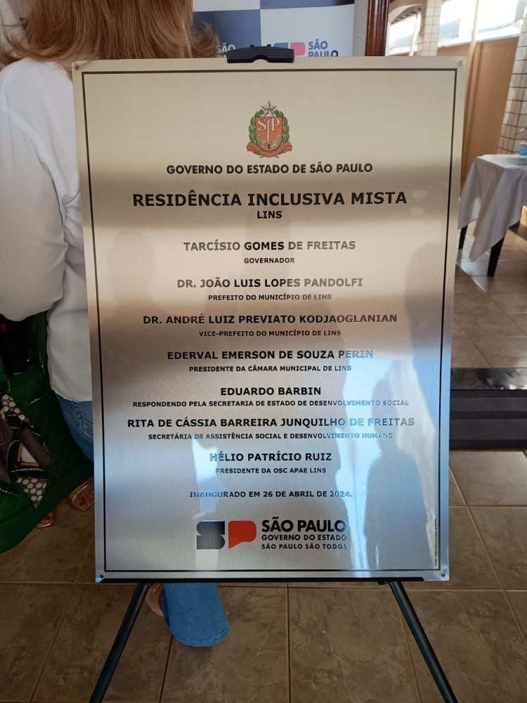 Inauguração da Residência Inclusiva Mista na APAE de Lins