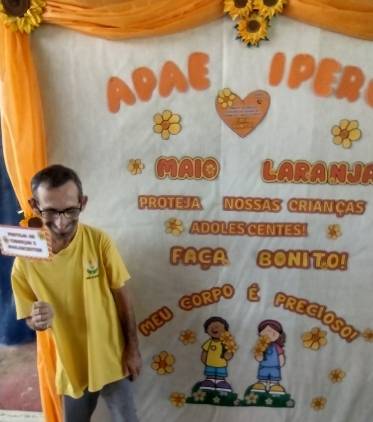 MAIO LARANJA campanha FAÇA BONITO na APAE de Iperó