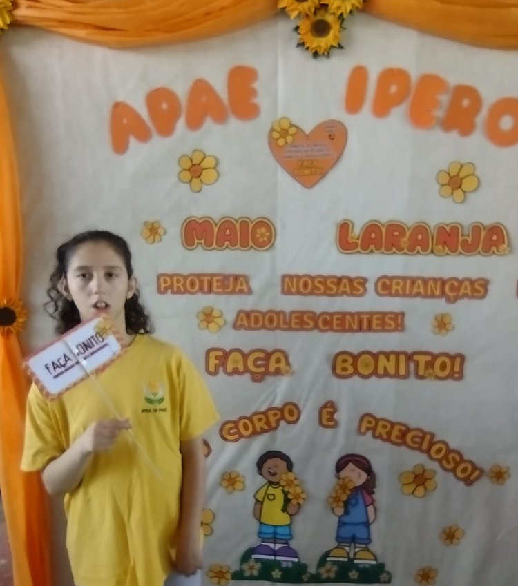 MAIO LARANJA campanha FAÇA BONITO na APAE de Iperó