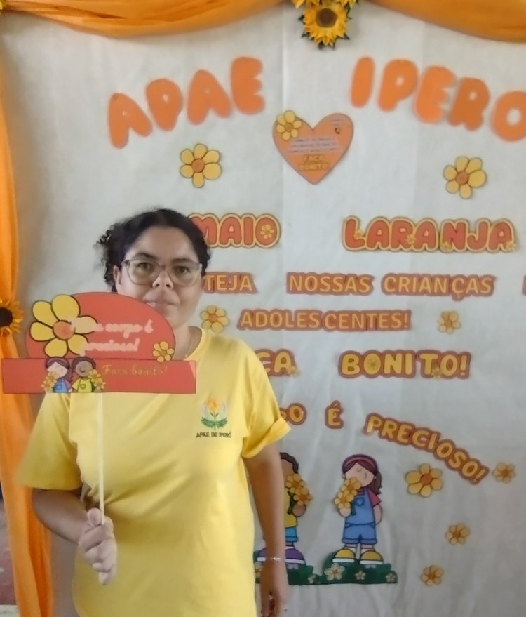 MAIO LARANJA campanha FAÇA BONITO na APAE de Iperó