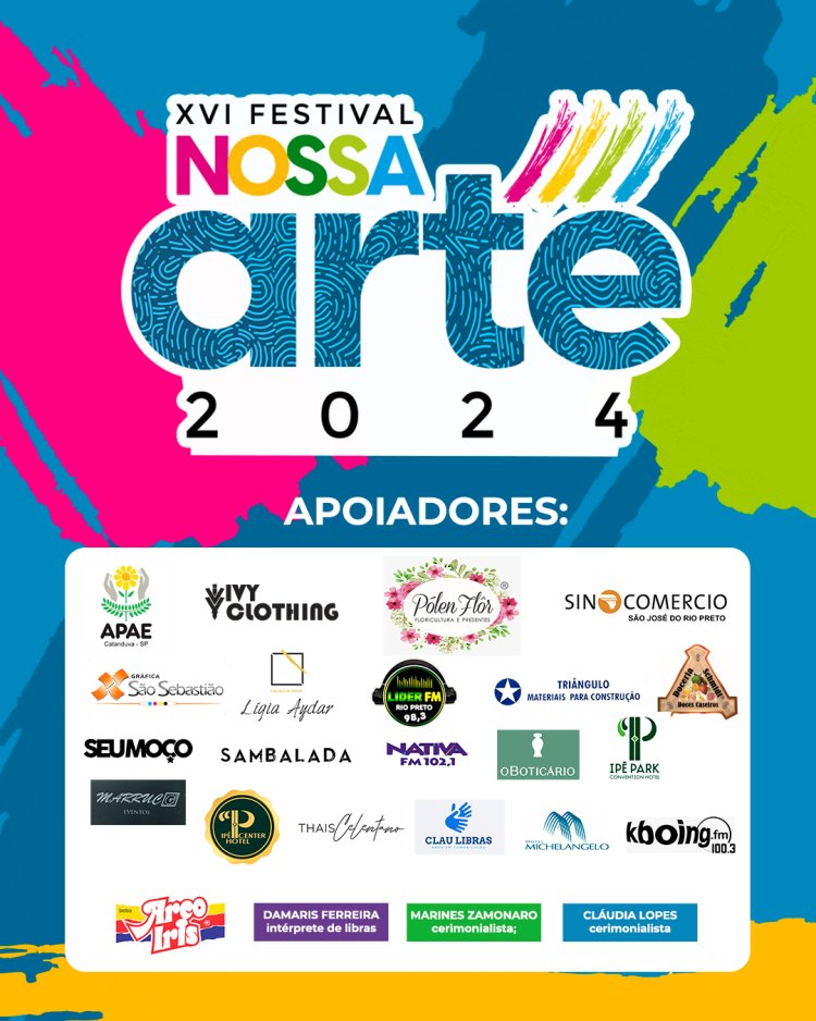 Festival Nossa Arte 2024: Uma Celebração Inédita da Arte e Inclusão em São José do Rio Preto