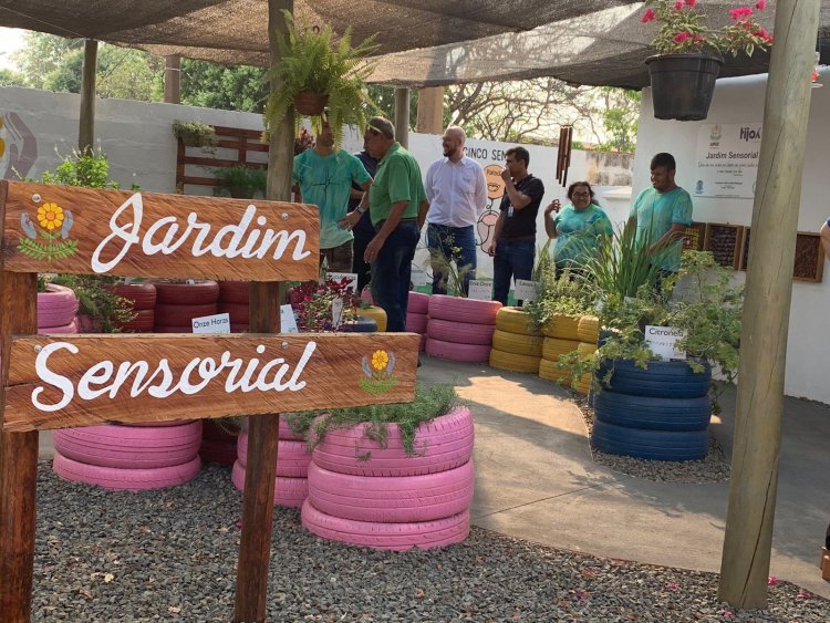 APAE de Ilha Solteira Inaugura Jardim Sensorial