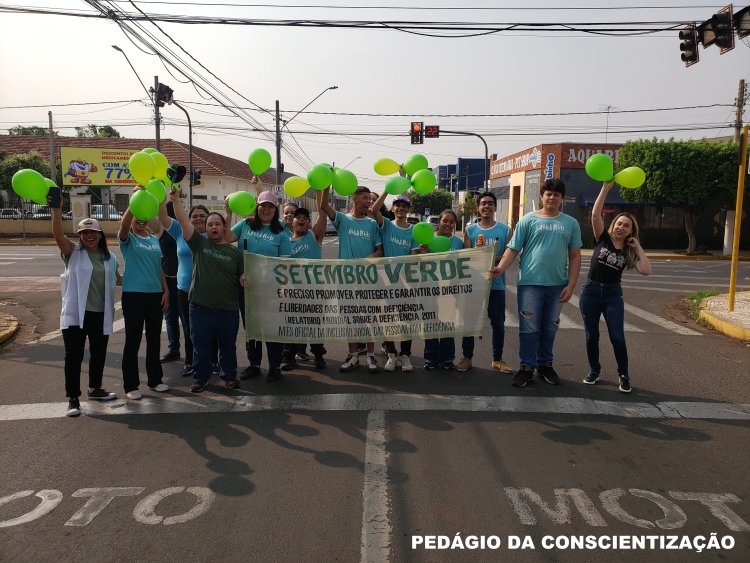 Celebração do Setembro Verde na APAE de Andradina