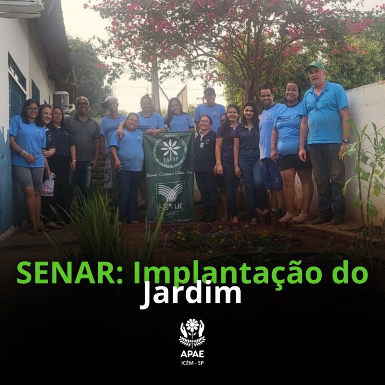 Revitalização Verde: APAE e SENAR transformam espaços com "Novo Jardim".