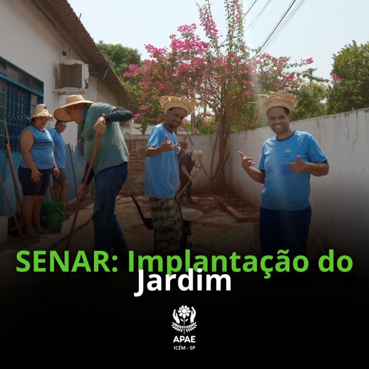 Revitalização Verde: APAE e SENAR transformam espaços com "Novo Jardim".