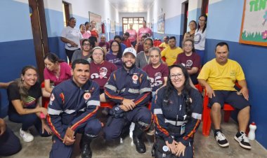 Visita do SAMU à APAE de Iperó