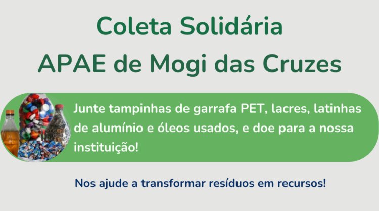 APAE de Mogi das Cruzes reforça campanha de arrecadação e convida a comunidade a participar