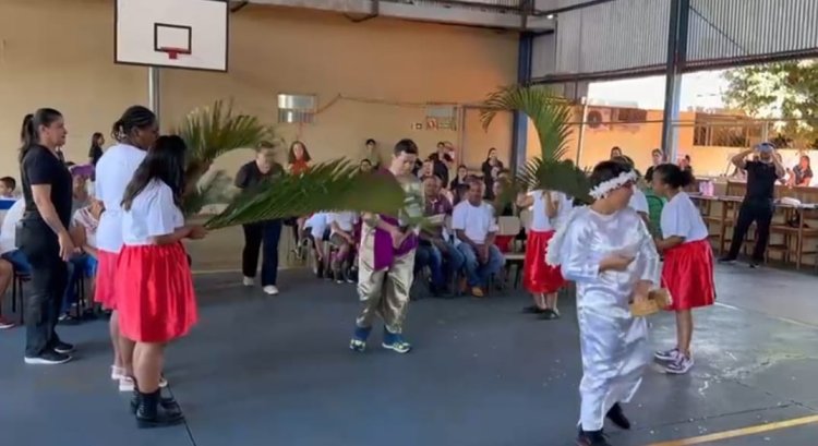APAE de Morro Agudo celebra Páscoa e seu verdadeiro significado