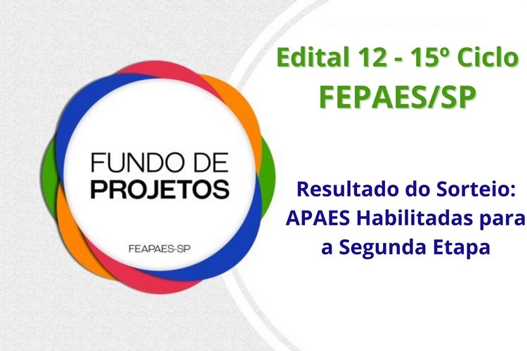 15º Ciclo do Fundo de Projetos: confira as APAEs pré-selecionadas na 1ª fase