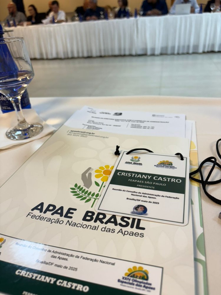 FEAPAES-SP marca presença em importante reunião na APAE Brasil