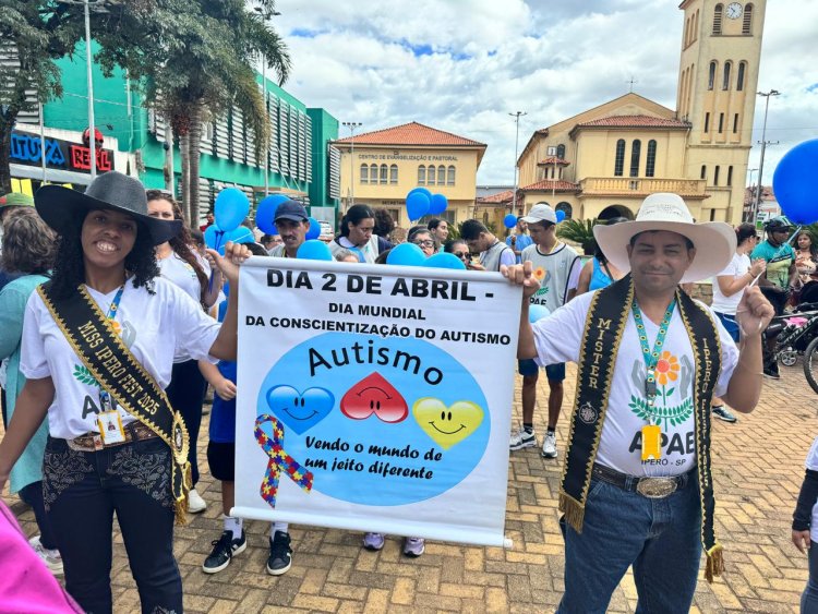 APAE de Iperó participa de ações pelo Dia Mundial de Conscientização do Autismo