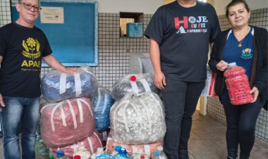 APAE de Mogi das Cruzes recebe doação de tampinhas e lacres da Associação Beneficente “Hoje Eu Fiz a Diferença”