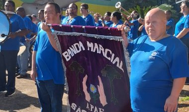 Apresentação da Banda da APAE na Semana Nacional da Pessoa com Deficiência Intelectual e Múltipla