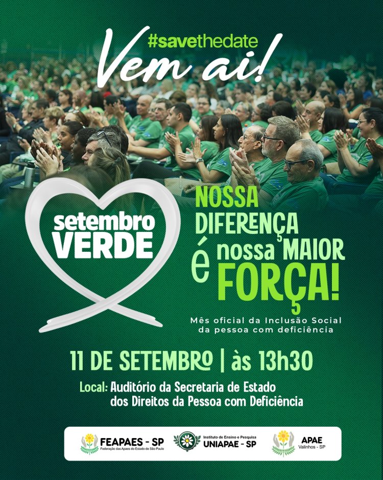Vem aí – Abertura Oficial da Campanha Setembro Verde 2025