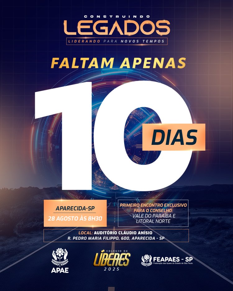 Contagem regressiva para o primeiro encontro do Construindo Legados 2025