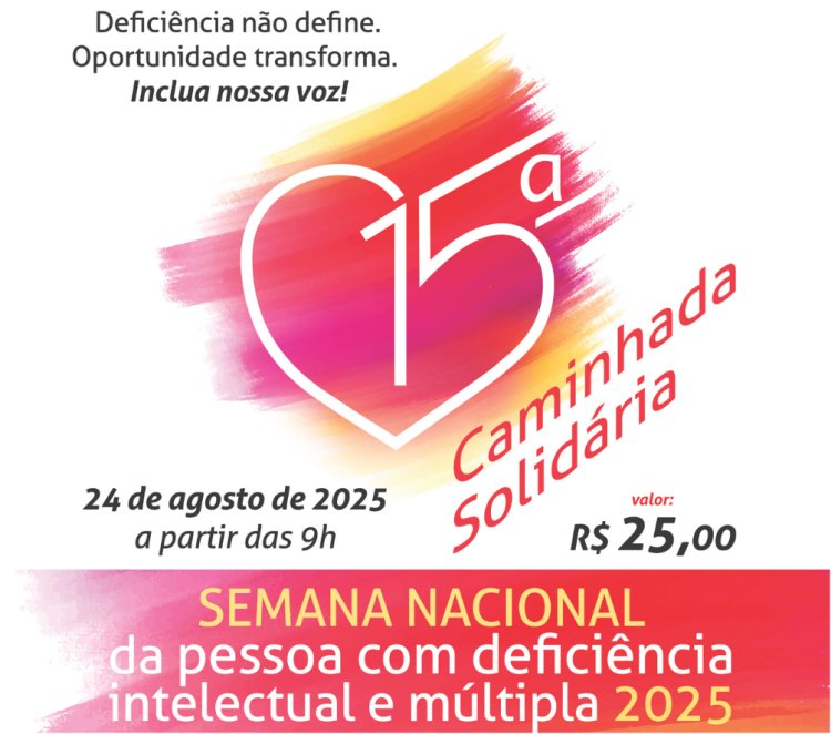 Caminhada Solidária da APAE mobiliza Mogi das Cruzes neste domingo (24); inscrições seguem abertas