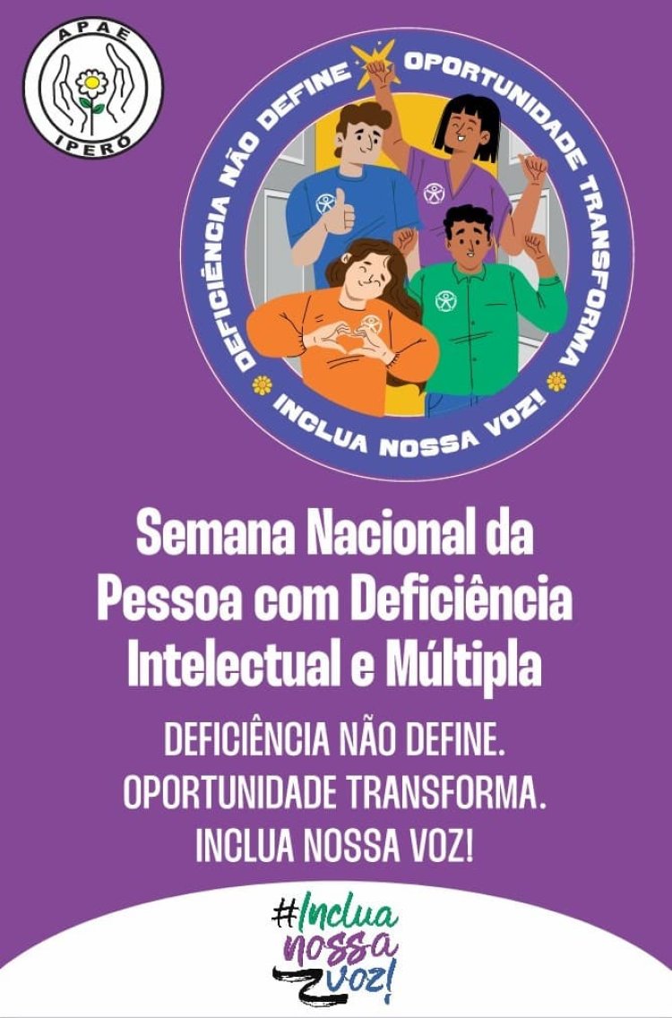 Semana Nacional da Pessoa com Deficiência na APAE de Iperó