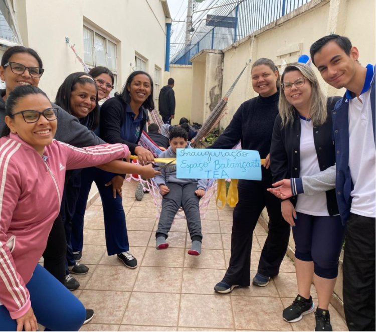 Espaço BalançArte TEA oferece relaxamento e estímulos sensoriais para educandos da APAE de Mogi das Cruzes