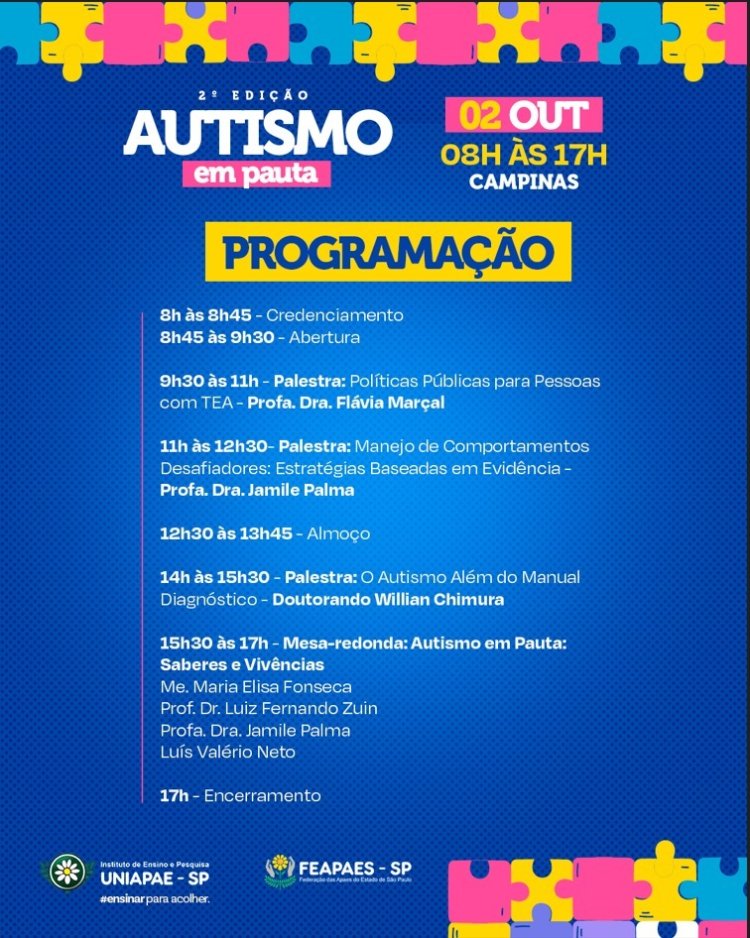 2ª edição do Autismo em Pauta reúne quase 600 inscritos e marca presença histórica da rede APAE
